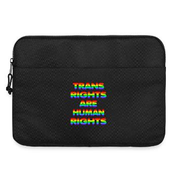 Trans Rights for CSD Christopher Street Day - Laptop bag 15" - black - Front