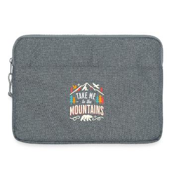 Take me to the Mountains - Laptoptasche 15" - Grau meliert - Vorne