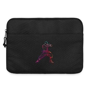 Kickboxeur à l’ancienne - Sacoche pour ordinateur portable 15 pouces - noir - Devant