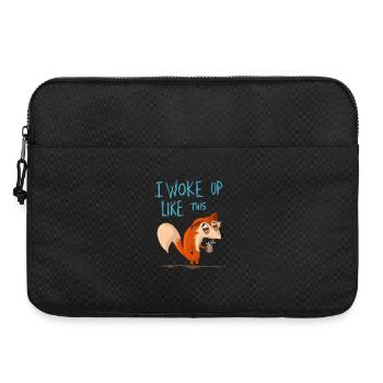 Je me suis réveilléComme ça - Sacoche pour ordinateur portable 15 pouces - noir - Devant