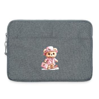 Les ours sont en liberté ! - Sacoche pour ordinateur portable 15 pouces - gris chiné - Devant