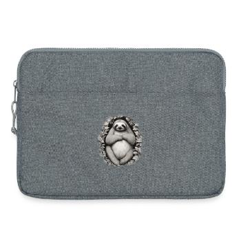 Faul Sloth Teenie langsam schlafen null Bock müde  - Laptoptasche 15" - Grau meliert - Vorne