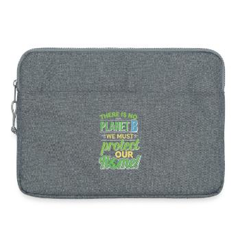 Jour de la Terre - Il n’y a pas de planète B ! - Sacoche pour ordinateur portable 15 pouces - gris chiné - Devant