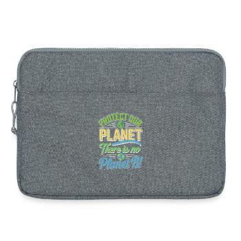 Jour de la Terre - Il n’y a pas de planète B ! - Sacoche pour ordinateur portable 15 pouces - gris chiné - Devant