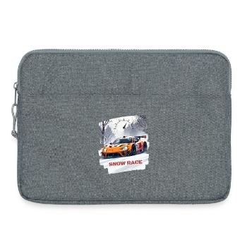 SNOW RACE - Laptop bag 15" - heather grey - Front