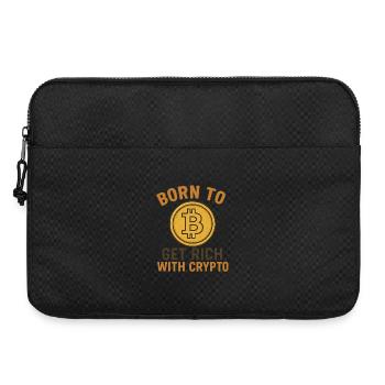 Get Rich with Crypto - Laptoptasche 15" - Schwarz - Vorne