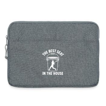 Der beste Platz im Haus Bucket Dad Baseball Dad - Laptoptasche 15" - Grau meliert - Vorne