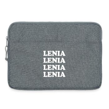 Lenia as a name - Laptop bag 15" - heather grey - Front