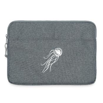 Méduses – Monde sous-marin de l’océan et de la plage - Sacoche pour ordinateur portable 15 pouces - gris chiné - Devant