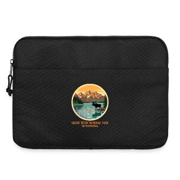 Chemise du parc national de Grand Teton, Wyoming, États-Unis - Sacoche pour ordinateur portable 15 pouces - noir - Devant