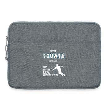 Courge Meilleur Papa Père Fête des Pères Anniversaire - Sacoche pour ordinateur portable 15 pouces - gris chiné - Devant