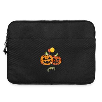 Halloween Party Kürbisse mit Spinne - Laptoptasche 15" - Schwarz - Vorne