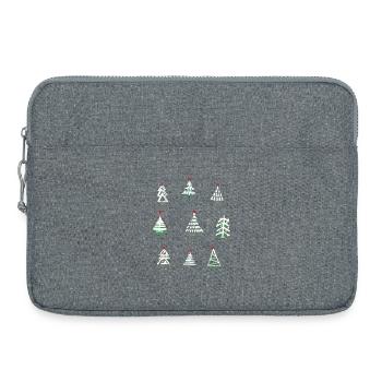  weiße Weihnachten  - Laptoptasche 15" - Grau meliert - Vorne