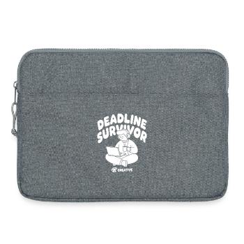 Deadline Survivor: Kreativer Überlebenskünstler - Laptoptasche 15" - Grau meliert - Vorne