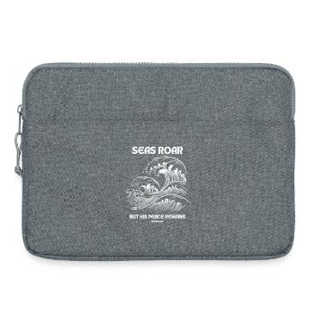 Seas Roar - Johannes 14:27 Design - Laptoptasche 15" - Grau meliert - Vorne