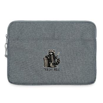 Trash & Roll Raton laveur avec guitare - Sacoche pour ordinateur portable 15 pouces - gris chiné - Devant