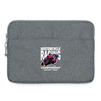 Championnat par équipes de course moto - Sacoche pour ordinateur portable 15 pouces - gris chiné - Devant