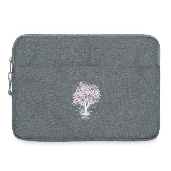 Cherry blossom tree in the shopping cart - Laptop bag 15" - heather grey - Front