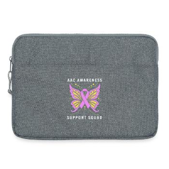 Communication AAC Langue des signes SLP - Sacoche pour ordinateur portable 15 pouces - gris chiné - Devant