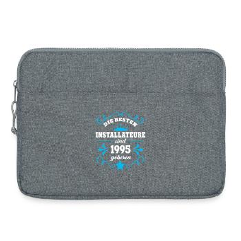 Anniversaire du plombier Né en 1995 Collègues nés - Sacoche pour ordinateur portable 15 pouces - gris chiné - Devant