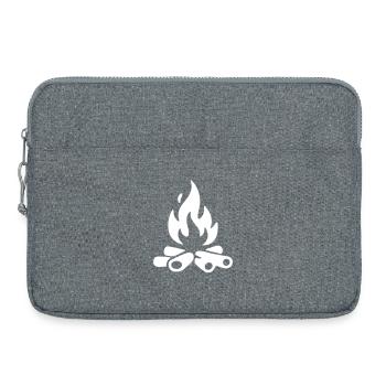 Bois de chauffage pour feu de camp - Sacoche pour ordinateur portable 15 pouces - gris chiné - Devant