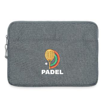 Je peux pas j ai padel - Sacoche pour ordinateur portable 15 pouces - gris chiné - Devant