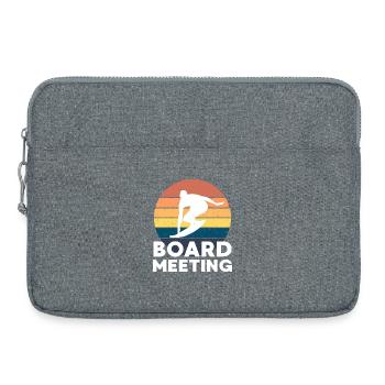 Surfing Board Meeting - Laptop bag 15" - heather grey - Front