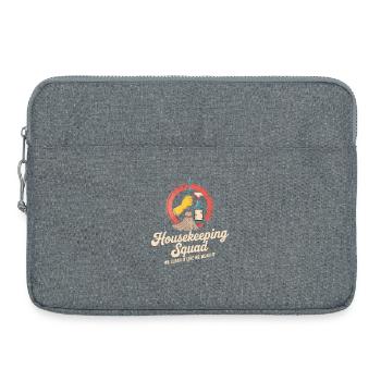 Conception de nettoyage amusante - Sacoche pour ordinateur portable 15 pouces - gris chiné - Devant
