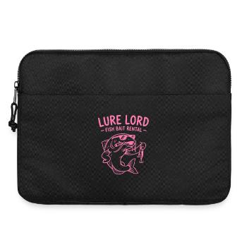 Lure Lord, Witziges Angler T-Shirt, Hoodie, Socken - Laptoptasche 15" - Schwarz - Vorne