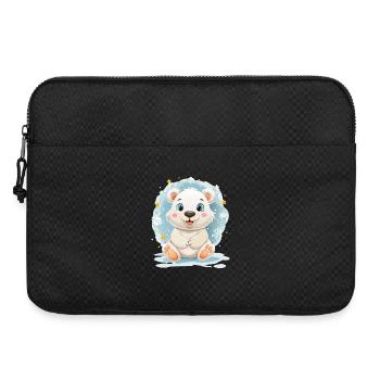 Polarbärchen im Winterzauber - Laptoptasche 15" - Schwarz - Vorne