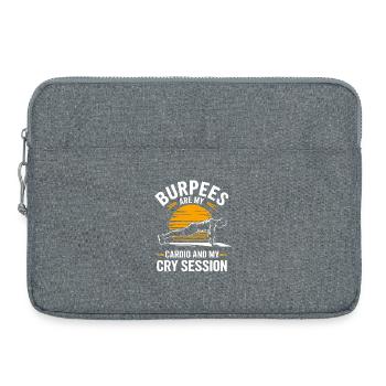 Citations d’instructeurs de Burpees pour l’entraînement en salle de sport - Sacoche pour ordinateur portable 15 pouces - gris chiné - Devant