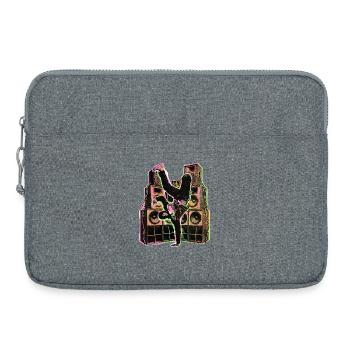 Hip Hop Breakdance - Laptop bag 15" - heather grey - Front