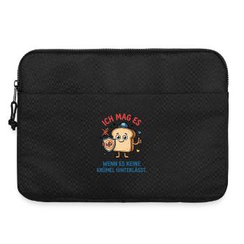 Glutenfrei Brot keine Krümel Humor - Laptoptasche 15" - Schwarz - Vorne
