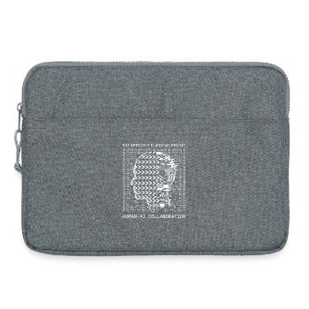 Ich spreche fließend Prompt KI - Laptoptasche 15" - Grau meliert - Vorne