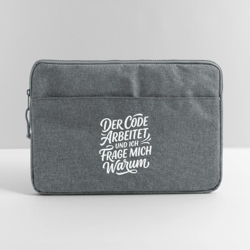 Coder arbeitet Spruch Humor Programmierer Laptoptasche 15"