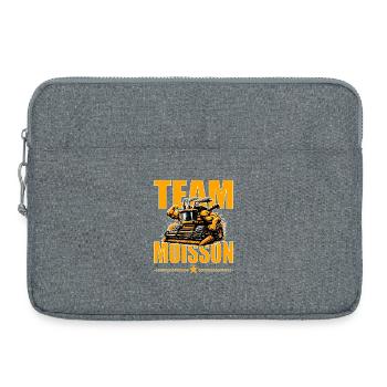 Team moisson humour moissonneuse bodybuildée - Sacoche pour ordinateur portable 15 pouces - gris chiné - Devant