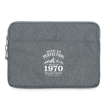 1970 Anniversary 56 Years Retro Vintage 1970 - Laptop bag 15" - heather grey - Front