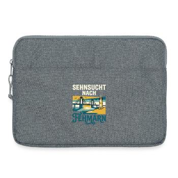 Fehmarn Sehnsucht - Laptoptasche 15" - Grau meliert - Vorne