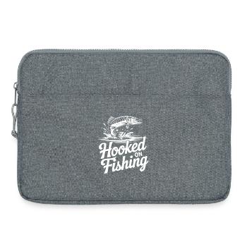 Hooked on Fishing - Laptoptasche 15" - Grau meliert - Vorne