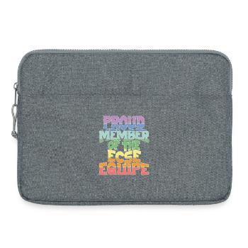 Membre fier de l’ECSE Equipe - Sacoche pour ordinateur portable 15 pouces - gris chiné - Devant