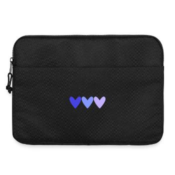 VALENTINE'S DAY. HEART. I LOVE YOU. I LOVE YOU - Laptop bag 15" - black - Front
