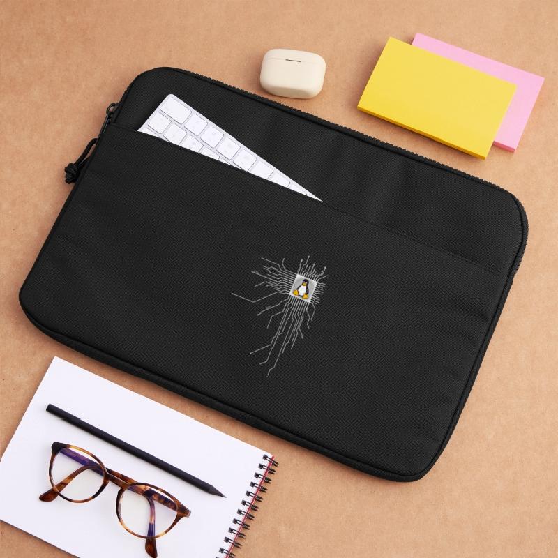 board Penguin Core Heart Computer pc Nerd program Laptop bag 15"