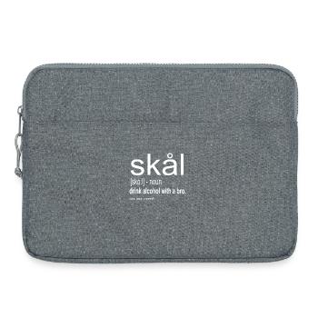 Skal - Prost Bedeutung - Laptoptasche 15" - Grau meliert - Vorne