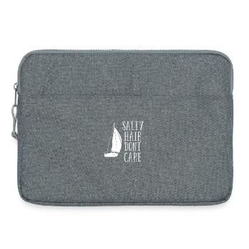 Sailing Salty Hair Dont Care - Laptop bag 15" - heather grey - Front