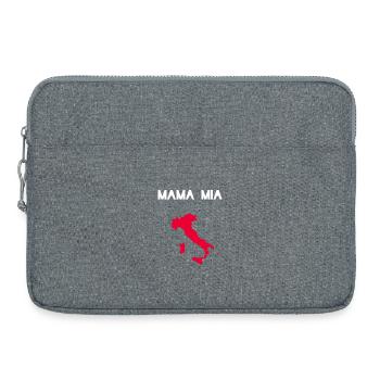 Mamma Mia Mama Mia Italy Shirt - Laptop bag 15" - heather grey - Front