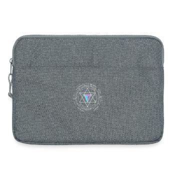 nerd CPU pyramide illuminati game wow hacker code - Laptoptasche 15" - Grau meliert - Vorne