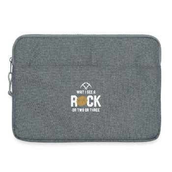 Géologie Pierre de Géologie Cadeau - Sacoche pour ordinateur portable 15 pouces - gris chiné - Devant