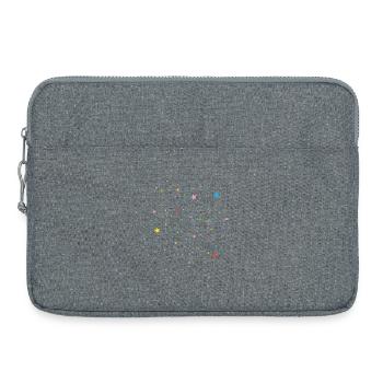 Konfetti Karneval Sterne Party Geburtstag Deko - Laptoptasche 15" - Grau meliert - Vorne