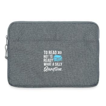 Bücher - Laptoptasche 15" - Grau meliert - Vorne
