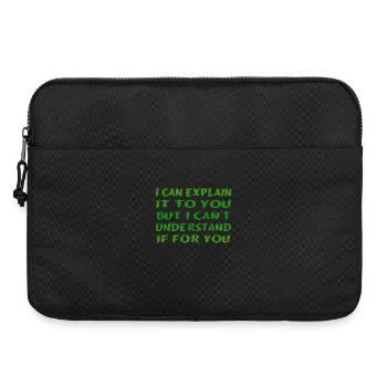 I Can Explain It For You - Laptoptasche 15" - Schwarz - Vorne